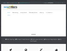 Tablet Screenshot of infinityhosts.com